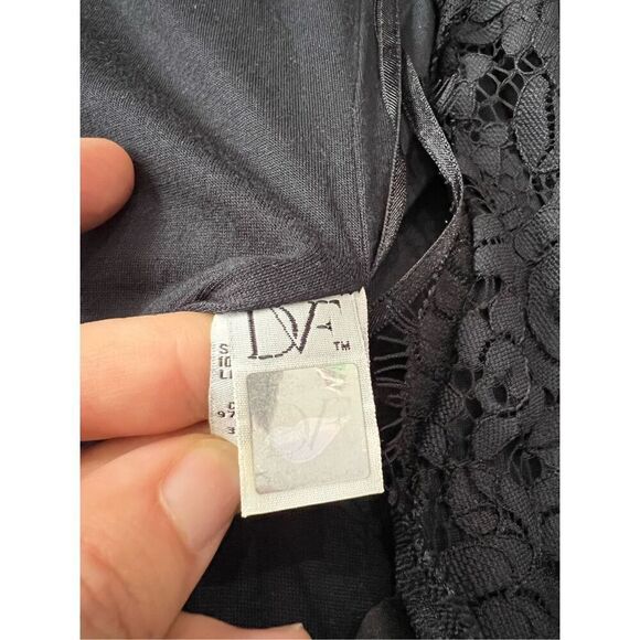 Diane Von Furstenberg Sleeveless Overlay Black Cover Vest Size 0 - Picture 7 of 9